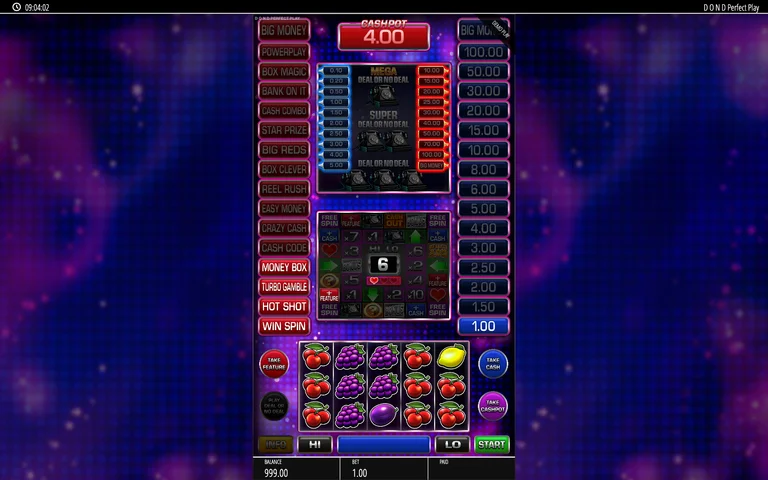 Deal or No Deal winning spin